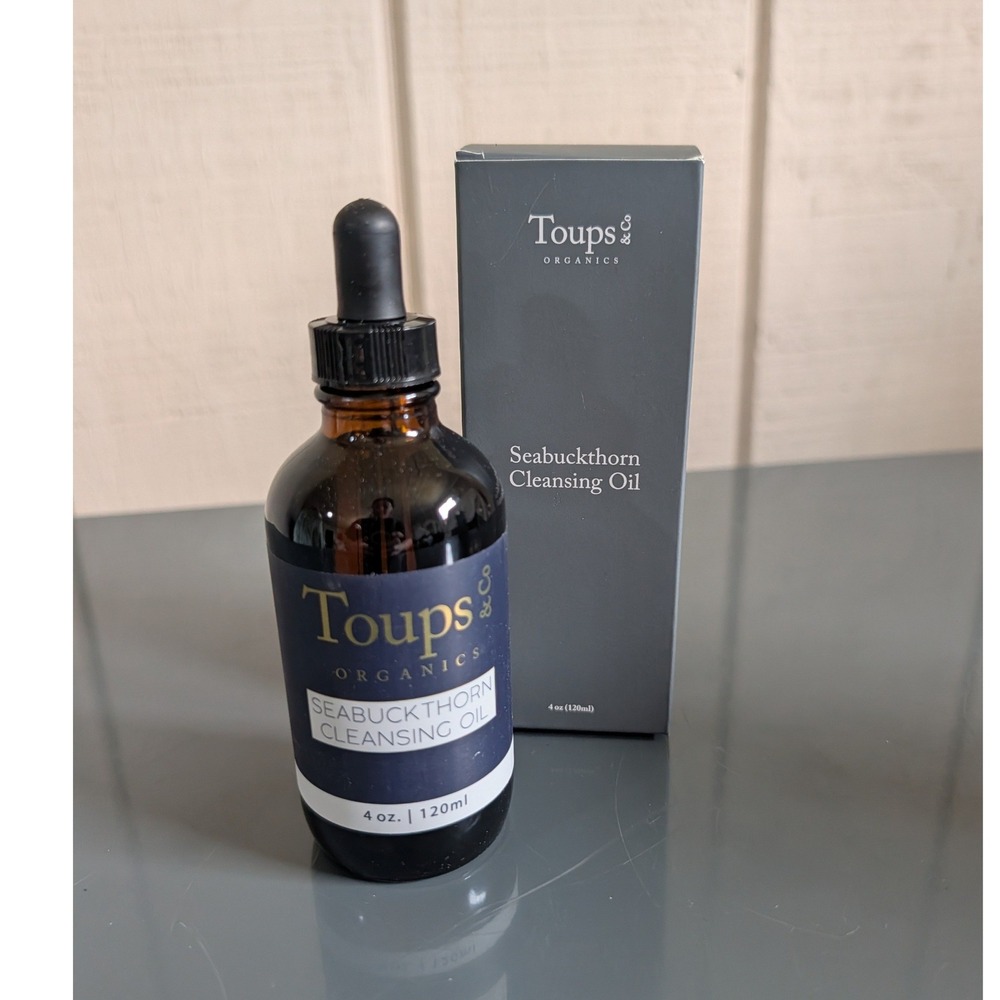 Toups and Co Organics Seabuckthorn Cleansing Oil 4oz 120ml Organic Face Wash